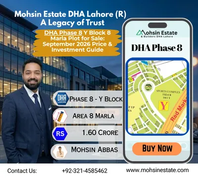 DHA Phase 8 Y Block 8 Marla Plot for Sale September 2026 Price & Investment Guide