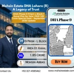 DHA Phase 9 Prism L Block 1 Kanal Plot for Sale PKR 185 Crore Special Deal – September 2026 Update