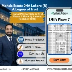 1 Kanal Plot for Sale in DHA Phase 7 Block Q Lahore (October 2026)