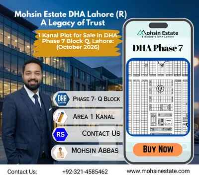 1 Kanal Plot for Sale in DHA Phase 7 Block Q Lahore October 2026