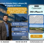 1 Kanal Residential Plot for Sale in DHA Phase 9 Prism F Block Lahore Latest Price Buyer Guide
