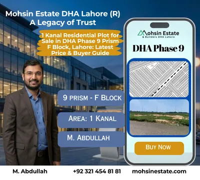 1 Kanal Residential Plot for Sale in DHA Phase 9 Prism F Block Lahore Latest Price Buyer Guide