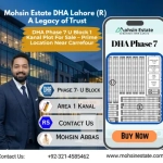 DHA Phase 7 U Block 1 Kanal Plot For Sale – Prime Location Near Carrefour