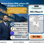 DHA Phase 9 Prism C Block 1 Kanal Plot For Sale – Verified Residential Plot in Lahore