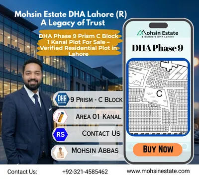 DHA Phase 9 Prism C Block 1 Kanal Plot For Sale – Verified Residential Plot in Lahore